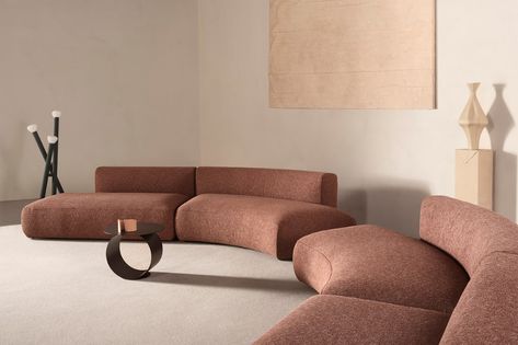 Curve Sofa, Cosy Sofa, Italian Furniture Brands, Curved Sectional, Contemporary Furniture Design, Curved Sofa, Design Del Prodotto, Italian Furniture, Banquette