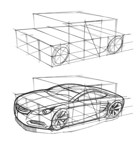 if you can sketch a box, you can sketch a car Car Sketch Design, Car Design Sketch Draw, Car Drawing Sketches, Sketch Car, Design Sketching, Car Drawing, Industrial Design Sketch, Car Design Sketch, Sketch A Day