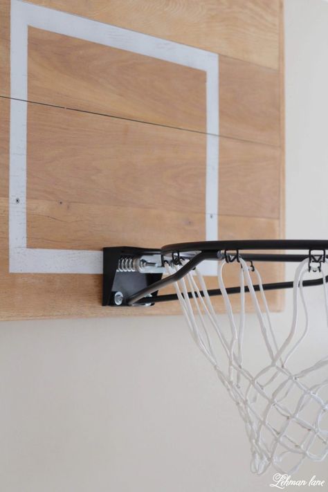 Inside Basketball Hoop, Diy Wall Basketball Hoop, Wooden Basketball Backboard, Wooden Basketball Hoop, Diy Mini Basketball Hoop, Diy Basketball Backboard, Basketball Hoop In Bedroom, Basketball Hoop Diy, Diy Basketball Hoop