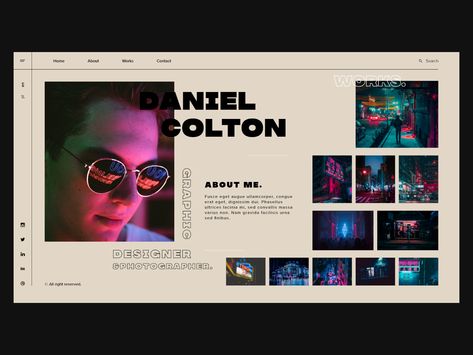 Portfolio Website by ?daav? Video Editor Portfolio Website, Video Editor Website, Music Portfolio Website, Video Portfolio Website, Video Editor Portfolio, Portfolio Website Design Inspiration, Website Style Guide, Film Marketing, Artist Portfolio Website