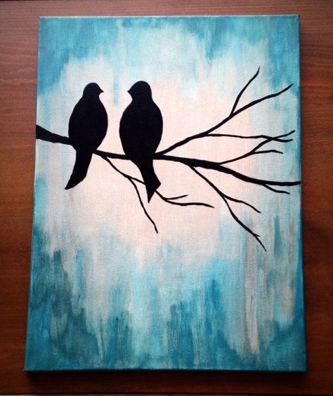 canvas ideas | 25+ best ideas about Bird Canvas Paintings on Pinterest | Tree canvas ... Art Painting Ideas Easy, Easy Canvas Painting Ideas, Canvas Painting Ideas For Beginners, Diy Paintings, Canvas Diy, Painting Ideas For Beginners, Easy Canvas, Canvas Painting Ideas, 흑백 그림