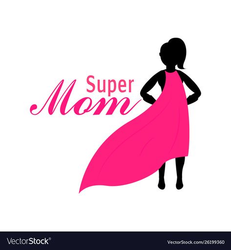 Super Mom Illustration, Mom Background, Mom Illustration, Brand Board Template, Board Template, Brand Board, Super Mom, Vector Image, High Res