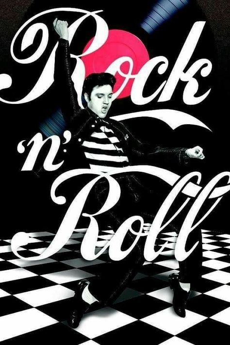 Elvis Poster, 50s Rock And Roll, 1950s Rock And Roll, 50s Music, Rock N Roll Party, Rock & Roll, Jailhouse Rock, Elvis Presley Pictures, Musica Rock