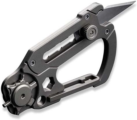 Here's a multi-tool for minimalists that you can hang from your belt - The Gadgeteer Edc Multi Tool, Tactical Tools, Leatherman Tool, Small Knife, Cave Bear, Army Gears, Edc Gadgets, Me Neither, Multi Tools