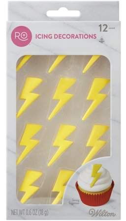 Lightning Bolt Icing Cupcake Decorations, 12-Ct. #ad #harrypotter Lightning Bolt Cake, Bolt Cake, Rosanna Pansino, Decorating Cupcakes, Icing Decorations, Cupcake Decorations, Cupcake Icing, Decorator Icing, Cupcakes Cake