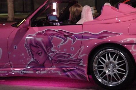 Suki’s pink car from 2 Fast 2 Furious Eclipse Mitsubishi, Girly Cars, Pink Cars, Mitsubishi Motors, Girly Car, Honda S2000, Street Racing Cars, Mitsubishi Eclipse, Zoom Zoom