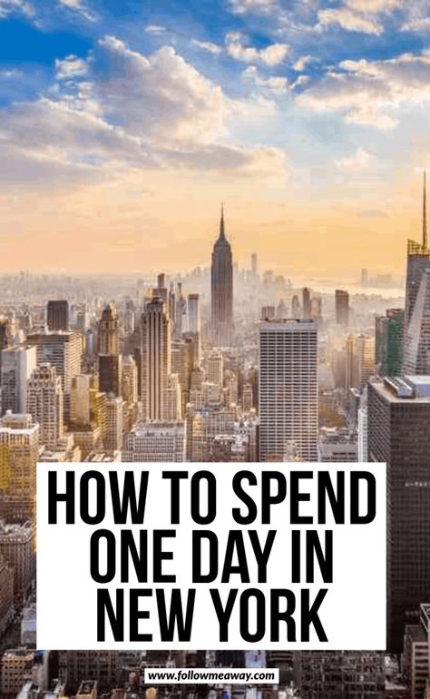 A Day In New York City, New York Sites To See, A Day In Nyc, Nyc In One Day, New York In A Day, What To Do In Manhattan, New York City In A Day, New York City Day Trip, 1 Day In New York City