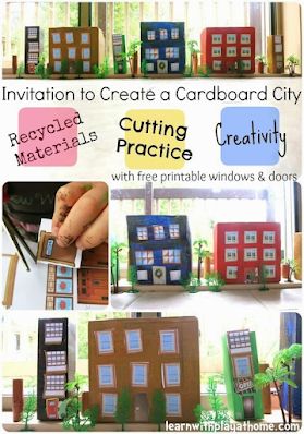 YABookNerd: Summer Reading Kids (2): All Together Now Diy Cardboard Neighborhood, Box City, Box Activities, Practice Painting, Cardboard City, Map Activities, Creative Curriculum, Instant Gratification, Art And Craft Videos