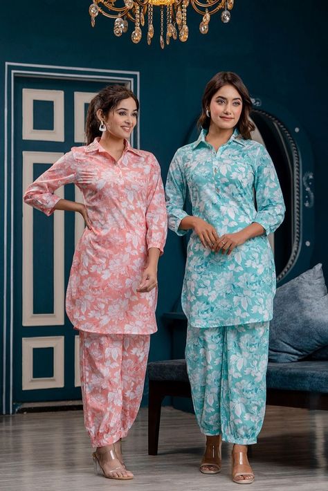 Grab the most demanding designer co-ord set for women at best price. Cotton Co Order Set, Printed Cord Set Design For Women, Co Ord Sets For Plus Size Women, Coord Set Designs For Women, Co Od Sets For Women Western, Coard Sets For Ladies, Summer Cord Set Women, Cod Sets Women Indian, Coard Sets For Women