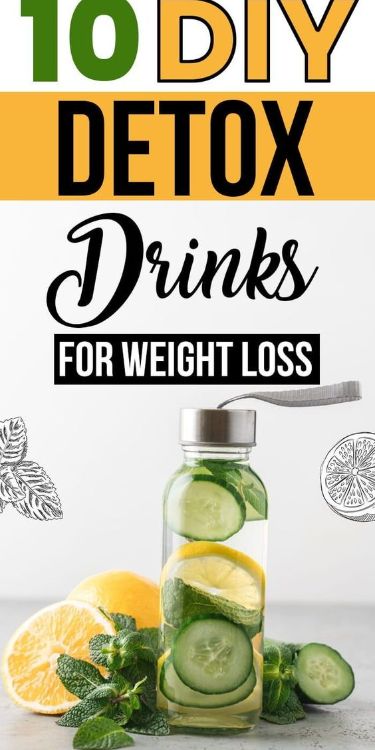 10 DIY Detox Drinks For Weight Loss: Want to lose weight? Try detox drinks. They are made of fruits, veggies, and herbs that help flush out the toxins, boost metabolism, cleanse the gut, and aid faster weight loss. Here are 10 easy DIY detox drinks for weight loss and cleansing that taste yummy! #detox #detoxdrinks #weightloss #healthy #health #fitness Diy Detox, Cucumber Diet, Mommy Makeover, Clearer Skin, Meal Replacement Smoothies, Best Detox, Love Handles, Tone It Up, Improve Health
