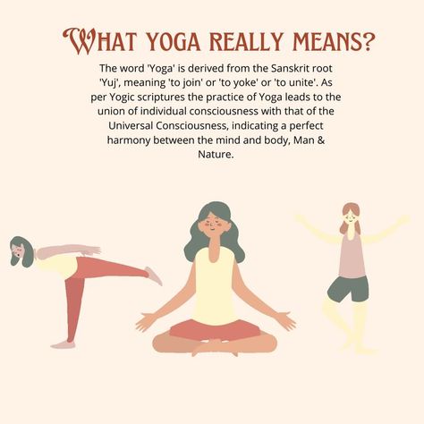 Yoga Words And Meaning, Yoga Sanskrit Quotes, Yoga Definition Quote, Types Of Yoga Explained, Yoga Vocabulary, Yoga Meaning, Importance Of Yoga, Yoga Sanskrit, Post Captions