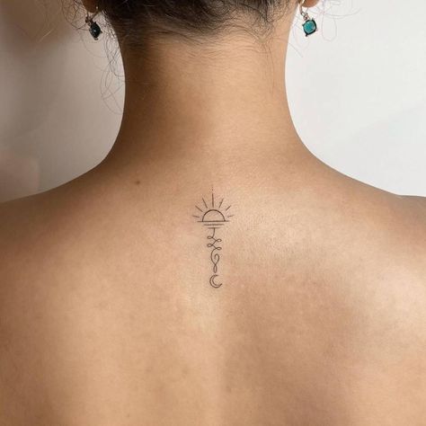 Sonne Tattoo, Journey Tattoo, Tattoo Sonne, Sun Tattoo Small, Sunshine Tattoo, Boho Tattoos, Unalome Tattoo, Muster Tattoos, Sun Tattoos