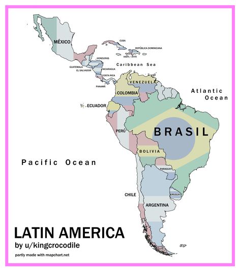 Latin America, Latin America Aesthetic, Latin America Map, Central America Map, Physical Map, America Map, Latin American, Central America, Honduras