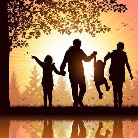 Here’s a roundup of New Year's resolutions you and your family should make now to ensure a fabulous 2014. Family Silhouette Art, Silouette Art, Shadow Painting, Siluete Umane, Love Wallpapers Romantic, Family Painting, Hand Pictures, Mosaic Pictures, Mosaic Decor