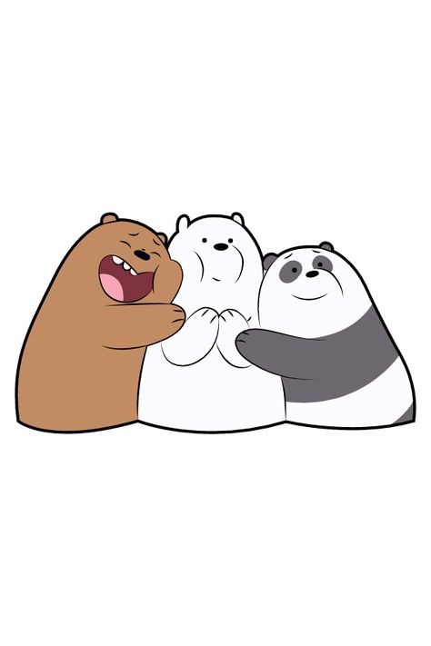 3 Bear Drawing, We 3 Bears, 3 Bears Drawing, Two Bears Hugging Cartoon, We Bear Bears Drawing, 3 Bare Bears, 3 Bears Cartoon, We Bare Bears Logo, We Were Bears