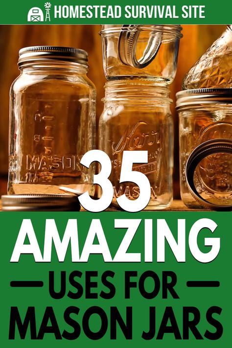 To realize the many ways you can use a mason jar, you just have to think outside the jar. They’re inexpensive and you can find them at most stores. #homesteadsurvivalsite #masonjars #repurpose #upcycle #frugal Mason Jar Repurpose, Ways To Use Mason Jars, Mason Jar Uses, Survival Stockpile, Homestead Equipment, Upcycle Jars, Uses For Mason Jars, Mason Jar Sizes, Half Gallon Mason Jars