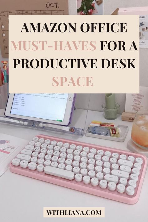 Organisation, Work Desk Organization, Organized Desk, Amazon Office, Herbst Bucket List, Cozy Home Office, Work Office Decor, Working At Home, Desk Inspiration