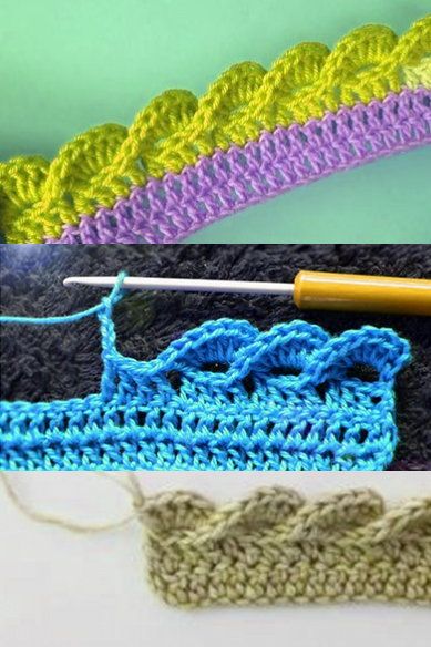 Crochet Stitches & Symbols - Pictorial Library ・ClearlyHelena Crochet Stitches Symbols, Wave Stitch, Wave Crochet, Crochet Blanket Edging, Crochet Doily Rug, Crochet Border Patterns, Háčkované Lemy, Crochet Edging Patterns, 자수 디자인