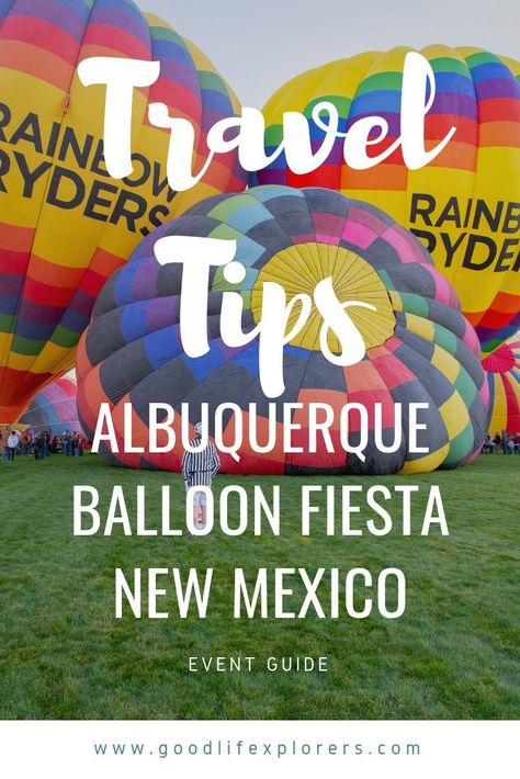 The Albuquerque Balloon Fiesta is the largest hot air balloon festival in the world and an amazing place to include into your bucket list. I share my tips for attending it and how to make the most out of your time there. #travel #traveltips #travelblog #family #hotairballoon #newmexico #albuquerque #rving #travelguide #whattosee #whattodo