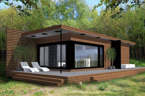 Shipping Container Homes, Design Case Mici, Design Casa Piccola, Building A Container Home, Container House Plans, Casa Container, Shipping Container House, Modern Cottage, Container House Design