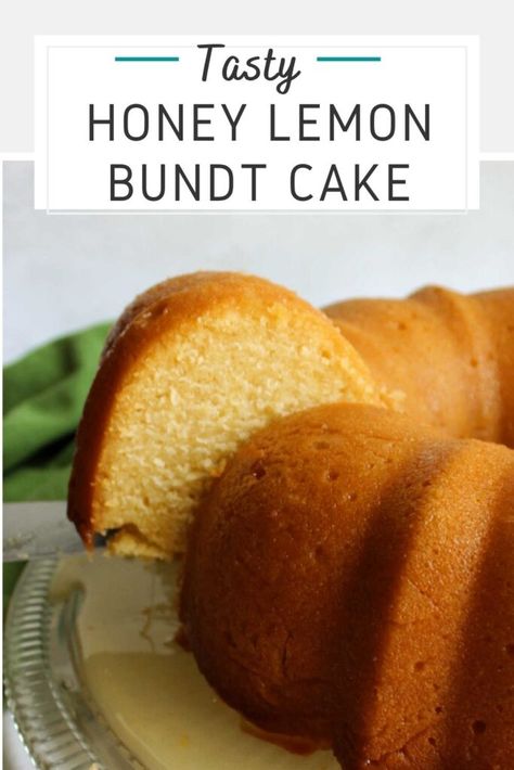 Honey Quick Bread Recipes, Honey Lemon Dessert, Lemon Honey Dessert, Honey Bundt Cake Recipe, Savory Honey Recipes, Cakes With Honey, Dessert With Honey, Desserts Made With Honey, Honey Dessert Recipes