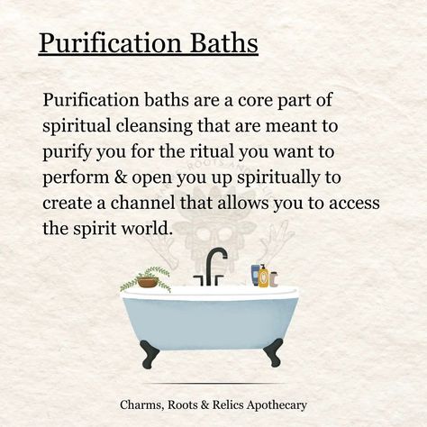 The difference between a regular bath and a spiritual bath is the intention that goes into it. Whether or not you have an impressive collection of herbs, you can still maintain good spiritual hygiene by cleansing your energetic field as often as needed. I'd like to create a series specifically for purification baths that goes into the specific herbs used for various intentions, how to set yourself up mentally and emotionally for the cleansing ritual and what to do with the ritual remnants. ... Spiritual Cleansing Floor Wash, Spiritual Cleansing Bath Recipe, Spiritual Hygiene, Spiritual Crafts, Spiritual Cleansing Bath, Shower Ritual, African Traditional Religions, Cleansing Ritual, Spiritual Bath