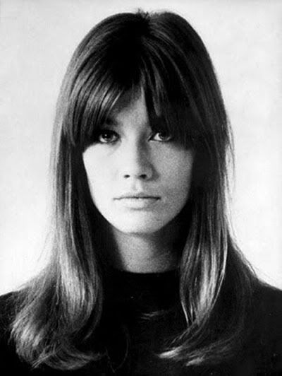 francoise hardy #bangs Perrie Edwards, 60s Hair Bangs, 1960s Hair, 60s Hair, Jacqueline Bisset, 70s Hair, Françoise Hardy, Francoise Hardy, French Hair