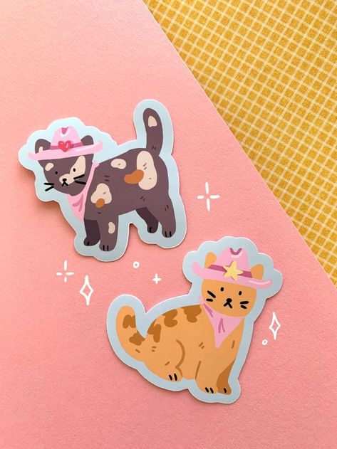 Sparrows, Cottagecore Pink, Sticker Design Inspiration, Artist Alley, Pink Cute, Cool Stickers, Cat Stickers, Sticker Collection, Cute Kawaii