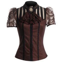 Gothic Clothing Women, Steampunk Outfits Women, Steampunk Mode, Steampunk Blouse, Casual Steampunk, Victorian Coat, Mode Steampunk, Goth Princess, Victorian Blouse