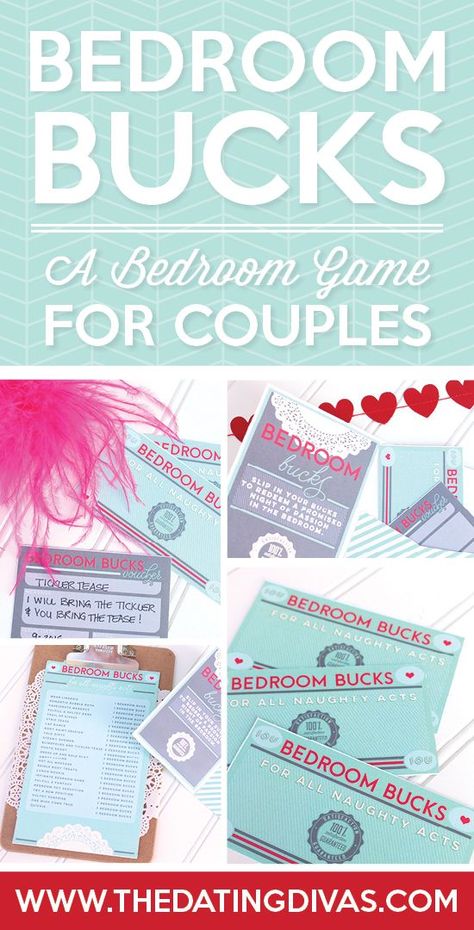 SEXY DATE NIGHT IDEA! Bedroom Bucks Game For Couples. #datenight #datingdivas Romantic Bedrooms, Amigurumi Patterns, Love Games For Couples, Intimate Ideas, Apartment Ideas For Couples, Diy Projects For Couples, Games For Couples, Game For Couples, Romantic Games
