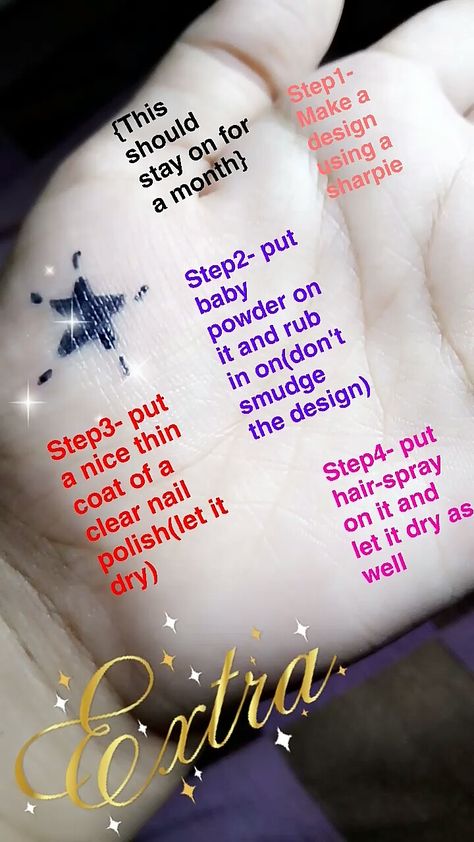 How To Make A Fake Tattoo With Sharpie, How To Give Yourself A Permanent Tattoo At Home, How To Make Stick On Tattoos, How To Make Fake Tattoos Without Printer, How To Make A Fake Tattoo Look Real, Tattoos You Can Add On To, Diy Permanent Tattoo, How To Make Your Own Fake Tattoo, Diy Tattoo Temporary Sharpie