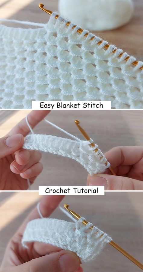 Crochet Blanket Stitch Pattern, Zig Zag Crochet, Tunisian Crochet Patterns, Tunisian Crochet Stitches, Crochet Stitches Unique, Crochet Stitches For Blankets, Crochet Blanket Designs, Easy Crochet Stitches, Easy Crochet Blanket