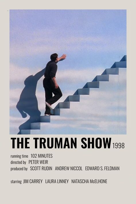 The Truman Show Movie Poster, Truman Show Wallpaper, The Truman Show Poster, Show Movie Poster, Film 1990, Truman Show, College Poster, Classic Films Posters, The Truman Show