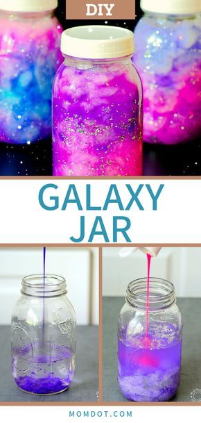 Diy Galaxie, Galaxy Jars, Vetenskapliga Experiment, Diy Galaxy Jar, Fun And Easy Diys, Galaxy Jar, Kerajinan Diy, Sistem Solar, Diy Galaxy