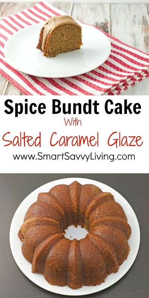 Essen, Pie, Best Fall Bundt Cake Recipes, Spice Bundt Cake Recipes Fall, Bundt Spice Cake Recipes, Bundt Spice Cake, Spice Cake With Caramel Icing, Spiced Bundt Cake Recipes, Spice Cake Bundt Cakes