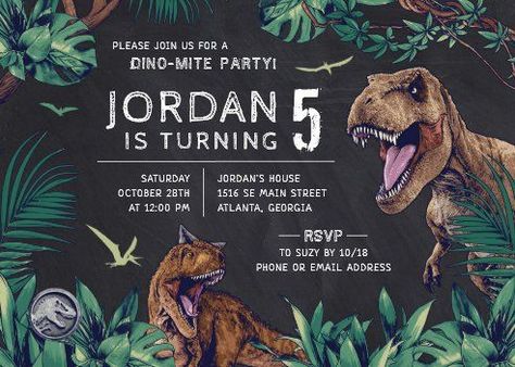 birthday invitation for kids Jurrasic World Invitations, Birthday Invitations Dinosaur, Free Dinosaur Birthday Invitations, Jurassic World Invitations Template, Dinasour Birthday Invitation Card, Jurassic Park Birthday Invitations, Dinosaur Invitations Free Template, Jurassic Park Party Invitations, Dinosaur Birthday Party Invitations Free