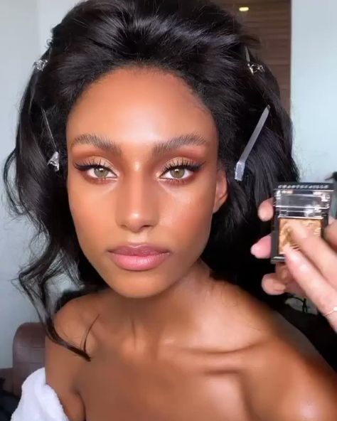 ᴄɢ on Twitter: "sydney j. harper by nikki… " Bronze Makeup Look, Pageant Makeup, Natural Glam Makeup, Makeup Tip, Brunette Makeup, Bronze Makeup, Fresh Makeup, Brown Skin Makeup, Soft Glam Makeup