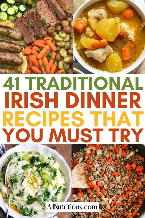 Welsh Recipes, Irish Dinner Recipes, Easy Irish Recipes, Irish Dinner, Irish Recipes Authentic, Irish Beef Stew, Irish Cooking, Irish Recipes Traditional, Irish Dishes