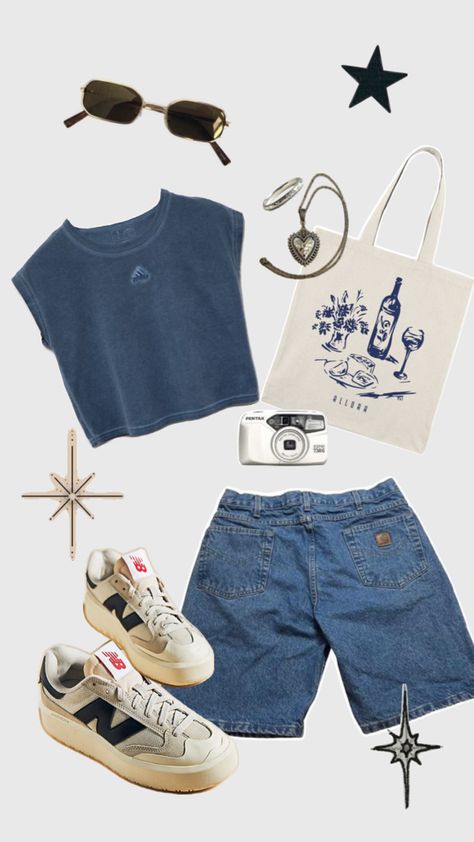 Summer outfit 90s Summer Outfits Aesthetic, Summer Outfits 90s, 90s Summer Outfits, Calm Fits, 2024 Fits, 90s Summer, Summer Outfits Aesthetic, Outfits 90s, Everyday Clothes