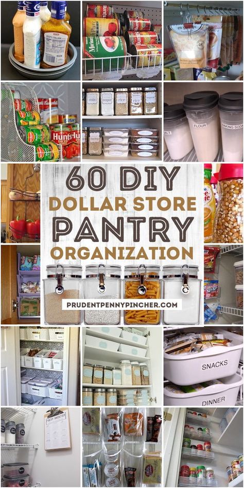 Pantry Organization Dollar Store, Canned Good Storage, Diy Pantry Organization, Pantry Organization Ideas, Small Pantry Organization, Food Pantry Organizing, Organization Pantry, Snack Organizer, Dollar Store Diy Organization