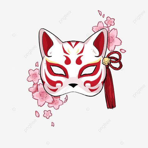 Japanese Mask Painting, Mask Painting Design, Japanese Fox Mask Drawing, Japanese Kitsune Mask Tattoo Design, Kitsune Mask Drawing Sketch, Japan Drawing Ideas, Japanese Culture Drawing, Kitsune Background, Mask Design Ideas Drawing