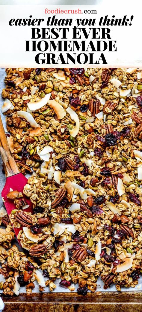 Costco Granola Recipe, Cranberry Orange Granola Recipe, Granola Recipe Without Oats, Granola With Coconut Oil, Coconut Maple Granola With Mixed Nuts And Dried Fruit, Soft And Chewy Granola, Granola Quick Oats, Maple Granola Recipe Healthy, Granola Snacks Healthy