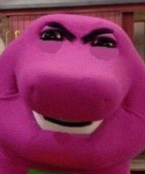 Barney Memes, Barney Meme, Barney The Dinosaur, Troll Meme, Funny Face Photo, Dibujos Toy Story, Barney The Dinosaurs, Weird Images, Dinosaur Funny