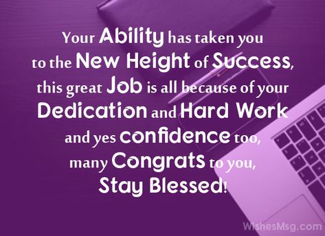 130+ Best Wishes for New Job - Congratulations Messages | WishesMsg Congratulations Quotes Promotion, Congratulations For Job, Job Promotion Quotes, Best Wishes For New Job, Wishes For New Job, Congratulations Wishes On Success, Congratulations Quotes Achievement, Best Wishes For Success, Work Anniversary Quotes