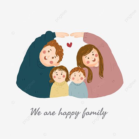 Family Of 5 Cartoon, Family Bonding Drawing, Family Images Cartoon, Cute Family Wallpaper, Family Cartoon Pictures, Family Design Illustration, Family Aesthetic Art, Cute Family Drawing, Family Love Illustration