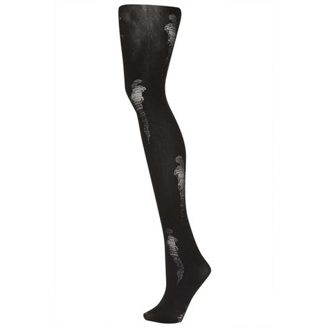 TOPSHOP Distressed Rip Tight ($14) ❤ liked on Polyvore featuring intimates, hosiery, tights, black, x / keep, opaque stockings, black opaque tights, opaque pantyhose, black pantyhose and opaque tights Topshop, Torn Tights, Ripped Stockings, Ripped Tights, Opaque Stockings, Black Opaque Tights, Opaque Tights, Black Pantyhose, Hosiery