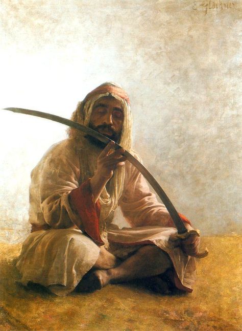 A Fine Blade - Emile Glockner, 1900 | Islamic paintings, Historical art, Arabian art Art, Paintings, Historical Art, Arabian Art, Islamic Paintings, Pins