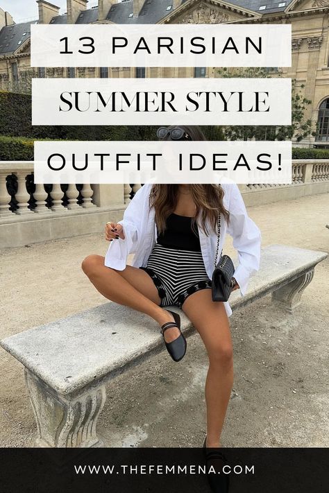 Ooh la la! Get ready to turn heads this summer with these 13 jaw-dropping Parisian-inspired outfit ideas. Click the link to channel your inner French fashionista and soak up the sun in style. From effortless stripes to chic straw hats, these looks will make you feel like you've just stepped off the streets of Paris. C'est magnifique!

📸 @jodielapetitefrenchie Parisian Outfit Ideas, Summer Parisian Style Outfits, Parisian Summer Aesthetic, Summer Outfits For Paris, France Summer Fashion, French Summer Outfits Parisian Chic, Paris Style Summer, French Street Style Summer, Summer In Paris Outfit