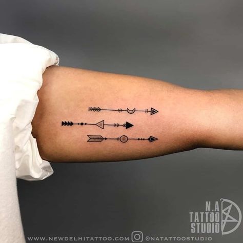 Arrow Leg Tattoo, Three Line Tattoo, 3 Arrow Tattoos For Women, 3 Arrows Tattoo, Wrist Arrow Tattoo, Three Arrows Tattoo, Minimalist Arrow Tattoo, 3 Arrow Tattoo, Small Arrow Tattoo