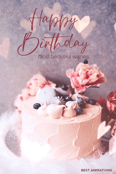 Amazing cake Happy Birthday animated gifs. Exclusive cakes gifs to share and download free. Animated Birthday Wishes, Happy Bday Gif, Happy Birthday Cake Gif, Animated Birthday Greetings, Birthday Animated Gif, Birthday Gif Images, Happy Birthday Gif Images, Audio Message, Beautiful Birthday Cake